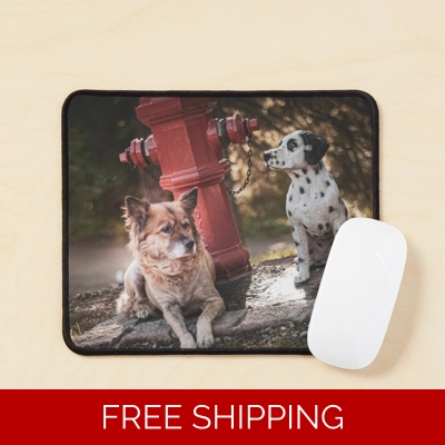 Le Studio Mouse Pad Rush Signals Statue 2 Dogs